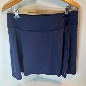 NWT PUMA Golf Women's Pwrshape Solid Woven Skirt Skort Color Peacoat Navy SizeXL